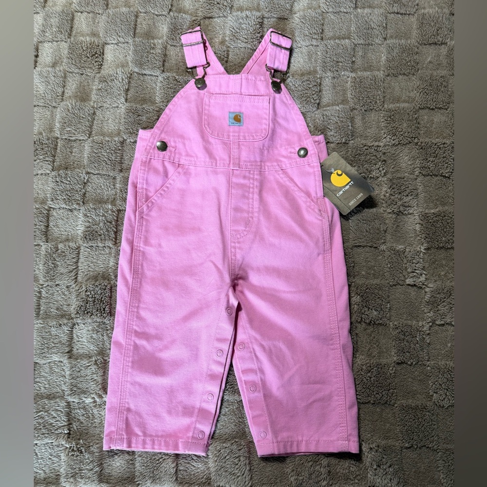Carhartt Pink Baby Overalls